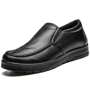 Chaussure à enfiler en cuir véritable pour hommes - Confort décontracté